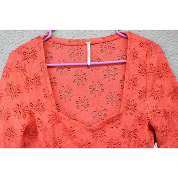 Free People Long Sleeve Semi-Sheer Tunic-Size Large-New with Tags - Picture 2 of 10